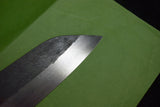 ●Japanese Chef Knife Isamitsu White 1 Stainless Cladding Black Santoku 180mm 4.26