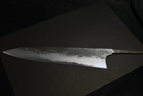 ●Japanese Chef Knife Mazaki Naoki White 2 Black Nashiji Gyuto 240-270mm 4.26