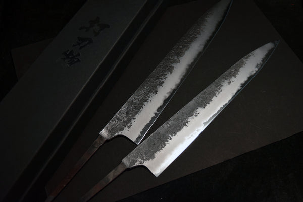 ●Japanese Chef Knife Mazaki Naoki White 2 Black Nashiji Sujihiki 270-300mm 4.26