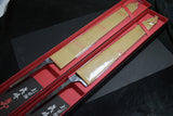 ●Japanese Chef Knife Mazaki Naoki White 2 Black Nashiji Sujihiki 270-300mm 4.26