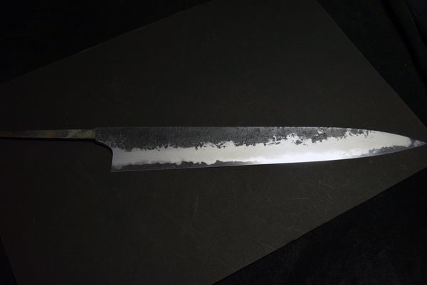 ●Japanese Chef Knife Mazaki Naoki White 2 Black Nashiji Sujihiki 270-300mm 4.26
