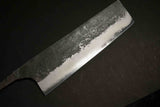 ●Japanese Chef Knife Mazaki Naoki White 2 Kuro Nashiji Nakiri 180mm 4.25 / 3