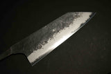 ●Japanese Chef Knife Mazaki Naoki White 2 Kuro Nashiji Santoku 180mm 4.25 / 2