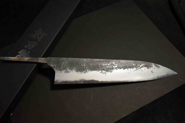 ●Japanese Chef Knife Mazaki Naoki White 2 Kuro Nashiji Bullnose Gyuto 240mm 4.25 / 1