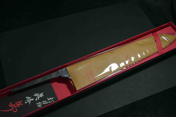●Japanese Chef Knife Mazaki Naoki White 2 Kuro Nashiji Bullnose Gyuto 240mm 4.25 / 1