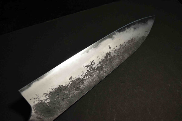 ●Japanese Chef Knife Mazaki Naoki White 2 Kuro Nashiji Bullnose Gyuto 240mm 4.25 / 1