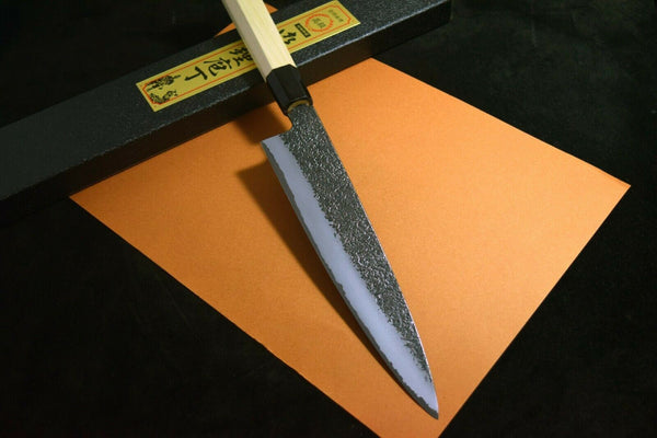 Japanese Chef Knife Ikyu by Itsuo Doi Blue 2 Black Wa Gyuto 240mm from Japan F/S(IF_E3524A80)★