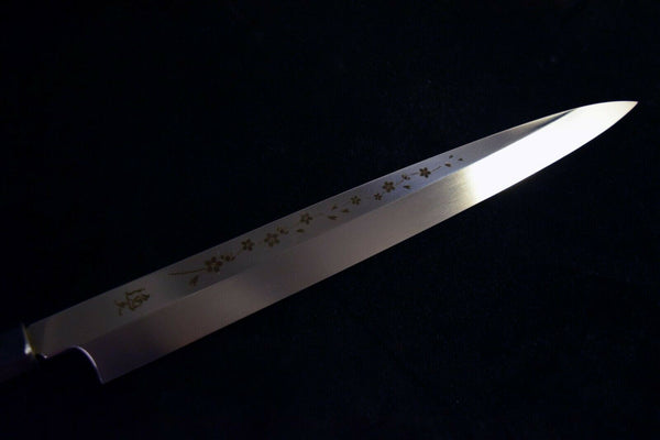 Japanese Chef Knife Ikyu INOX Mono Steel Yanagiba 300mm w/ Sheath Japan *F/S*(IF_4CC5189A)★