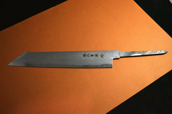 Japanese Chef Knife Ikyu by Itsuo Doi Aogami 1 Suminagashi Kiritsuke 210-240mm(IF_C0FDD839)★