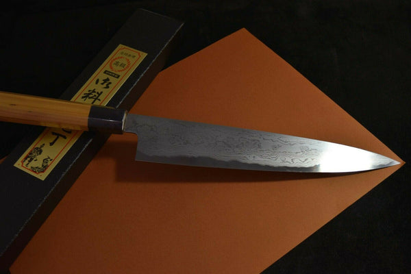 Japanese Chef Knife Ikyu by Itsuo Doi Aogami 1 Suminagashi Gyuto 210-270mm *F/S*(IF_EAB1A816)★