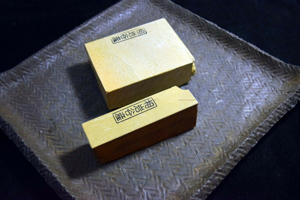Natural Whetstone Aiiwatani Tomae & Tomo Nagura set 847g from Kyoto Japan *F/S★