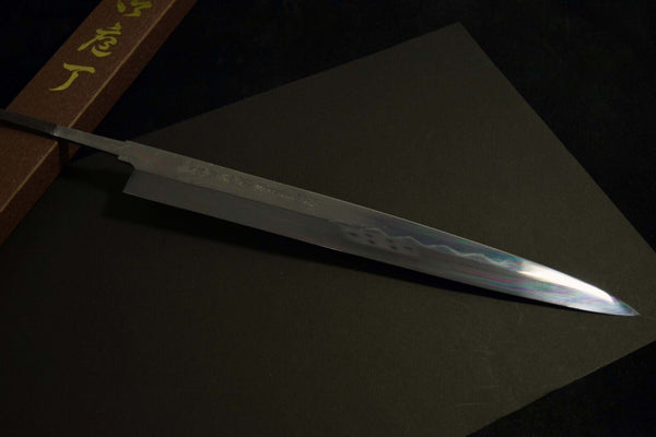 Japanese Chef Knife Tatsuo Ikeda Oil Quenched Honyaki Fuguhiki 300mm from Japan(IF_E54E7599★)