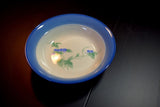 Japanese Porcelain Snack Bowl Vtg Kashibachi Platycodon grandiflorum 015 F/S