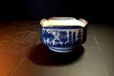 Japanese Porcelain Medium size Bowl 5pcs Vtg Kobachi Boats and landscapes 019 F/S