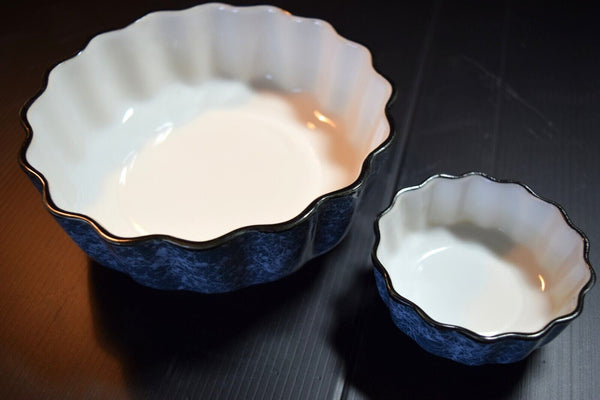 Japanese Porcelain Medium size Bowl 3 pcs & Small size 2pcs Vtg Kobachi 021 F/S