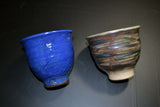 Japanese Mino Ware Ceramic Yunomi Tea Cup 2pcs Set Vtg Pottery Japan 036 F/S