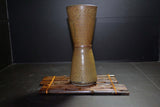 Japanese Pottery Shigaraki Ware Ceramic Flower Vase & Bamboo Vase Stand Set 040 F/S