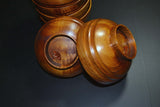 Japanese *Mint* Miso Soup Bowl Lacquered Wood 7pcs set Vtg from Japan 043 F/S