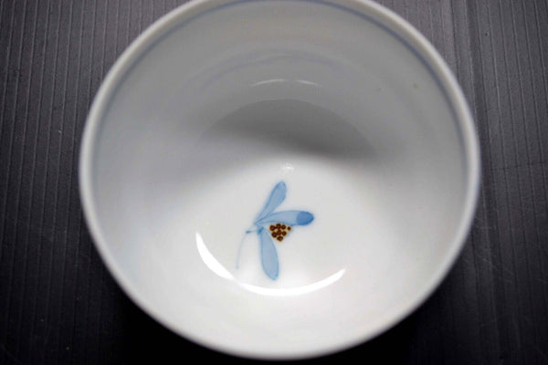 Japanese Mint Arita Ware Ceramic Teapot 1pcs  & Yunomi 5pcs Set Vtg. Pottery 044 F/S