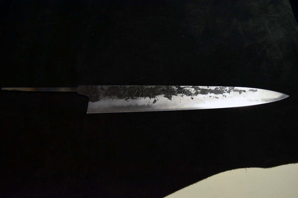 Japanese Chef Knife Mazaki Naoki Hon Sanmai Blue 2 Black Sujihiki 300mm Japan