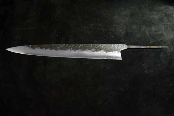 Japanese Chef Knife Mazaki Naoki Hon Sanmai Blue 2 Black Sujihiki 300mm Japan