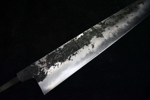 Japanese Chef Knife Mazaki Naoki Hon Sanmai Blue 2 Black Sujihiki 300mm Japan
