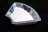 Japanese Kiyomizu Ware Ceramic Sashimi Kaiseki Plate  Vtg. Pottery Japan 058 F/S