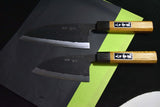 Japanese Chef knives Shimabara Yoshimitsu White 2 Black Sabakiri 120-160mm *F/S*