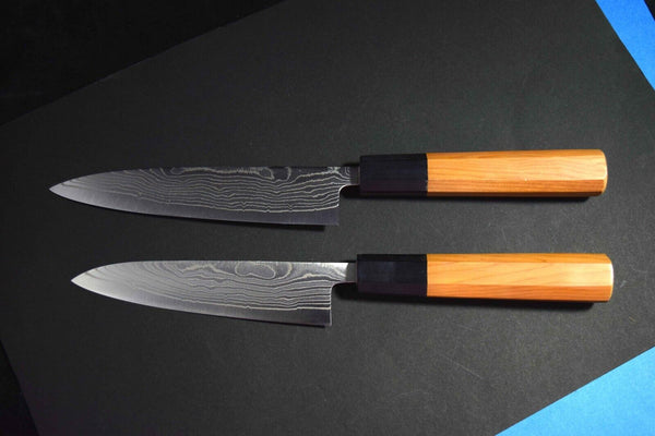 Japanese Chef Knife Sakai Keiichi 10A Nickel Suminagashi Petty 130-150mm Japan