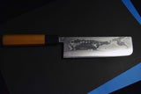 Japanese Chef Knife Sakai Keiichi 10A Nickel Suminagashi Nakiri 170mm Japan