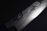 Japanese Chef Knife Sakai Keiichi 10A Nickel Suminagashi Santoku 150mm