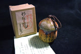 Japanese Iga Ware Matsuo Basho Dorei Ceramic Bell Vtg. from Mie Pref. Japan 075