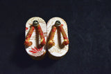 Japanese Kyoto Nishijin-ori a pair of Zori Sandal w/Bell charm from Japan 080