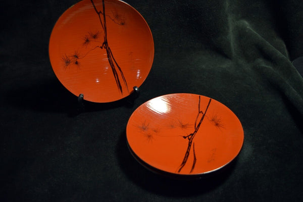 Japanese Lacquerware Natural Wood Kozaea Small Plate 4pcs set from Japan 082