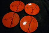 Japanese Lacquerware Natural Wood Kozaea Small Plate 4pcs set from Japan 082