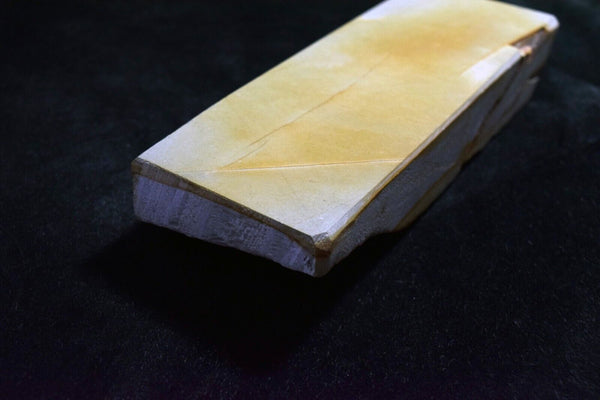 Japanese Natural Whetstone Shohonyama Nakayama Suita with 'Maruka' Stamp 975g