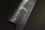 Japanese Chef Knife Mazaki Naoki White 2 Black Nashiji Santoku 165mm from Japan