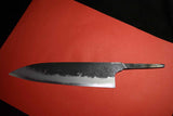 Japanese Chef Knife Mazaki Naoki White 2 Kuro Nashiji Bullnose Gyuto 210mm (B)