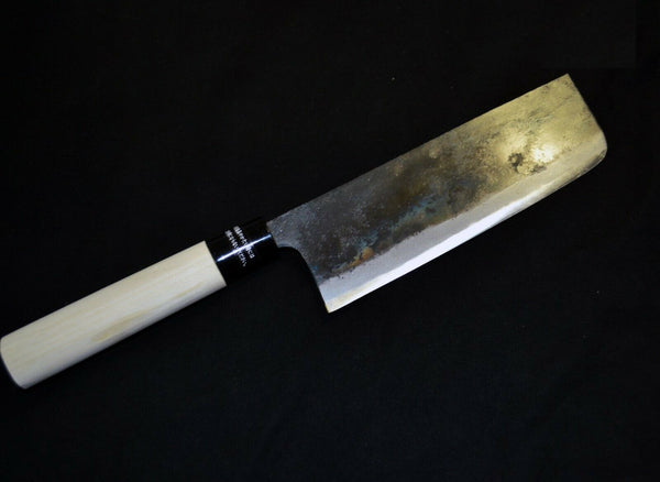 Japanese Kitchen / Chef knives Blue Steel Core Tosauchi Black Nakiri 170mm from Japan F/S