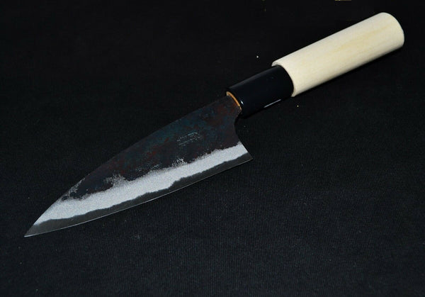 Japanese Kitchen / Chef knives Double Beveled Black Ajikiri 105mm from Japan F/S